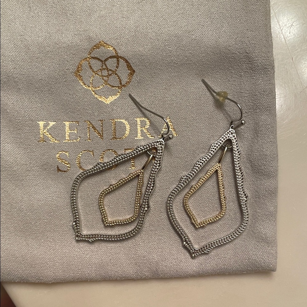 Kendra Scott Two-Tone Geometric Earrings